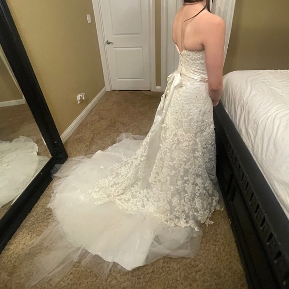 Strapless Beaded Wedding or Debutante Dress - Picture 3 of 11